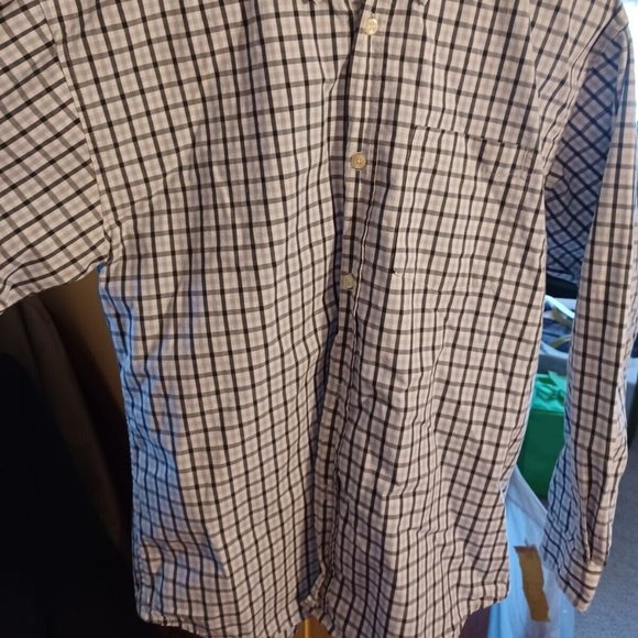 GAP Blue Boys XXLarge Button Up Long Sleeve Oxford Shirt B7 19 - Picture 2 of 11